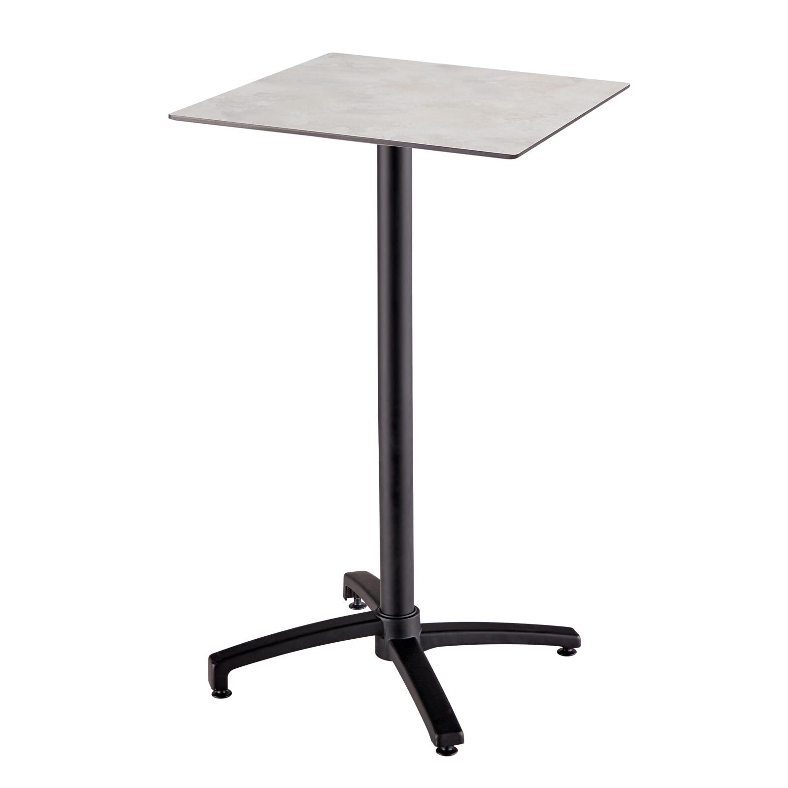Table carré haute (60x60 cm) inclinable en HPL