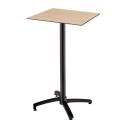 Table carré haute (60x60 cm) inclinable en HPL