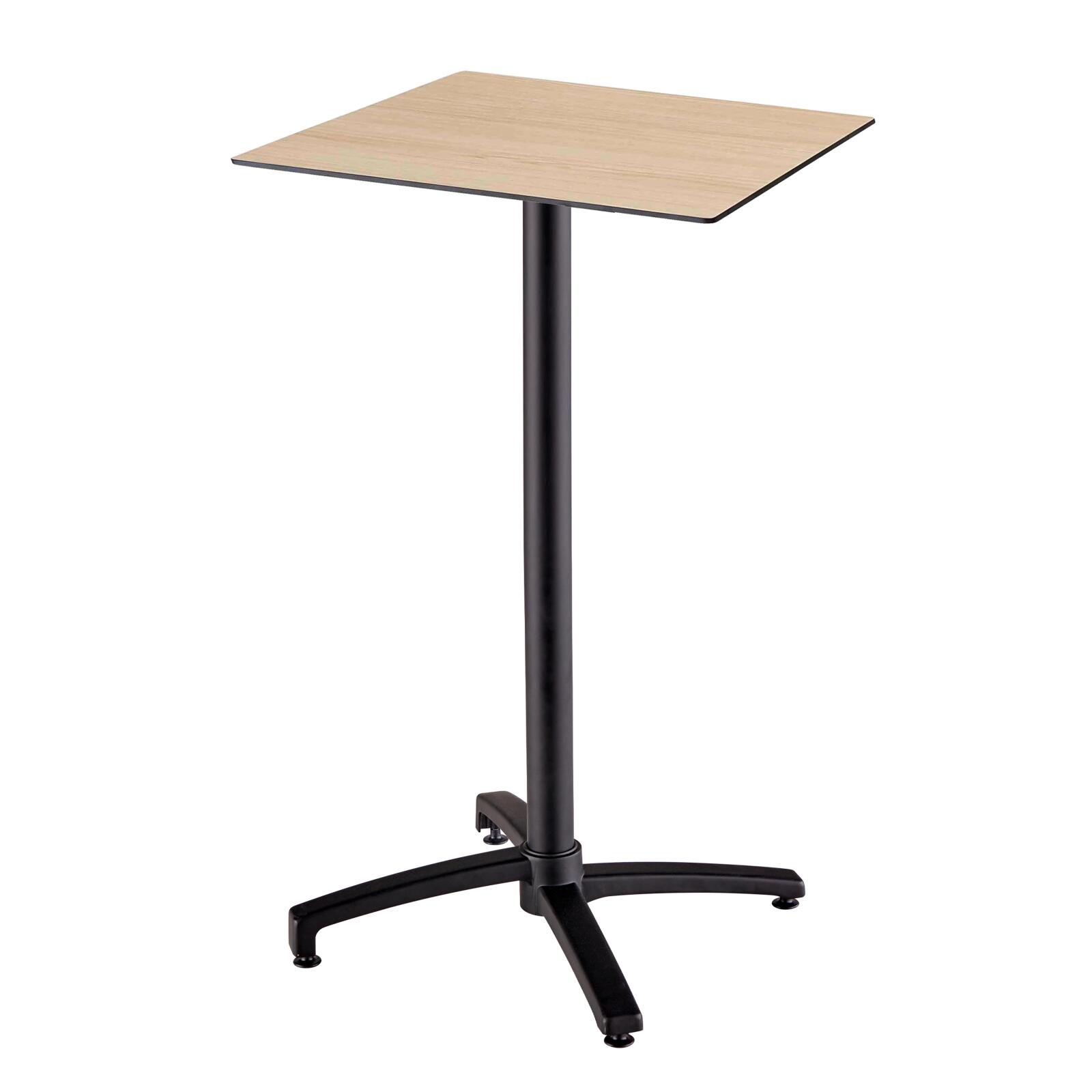 Table carré haute (60x60 cm) inclinable en HPL