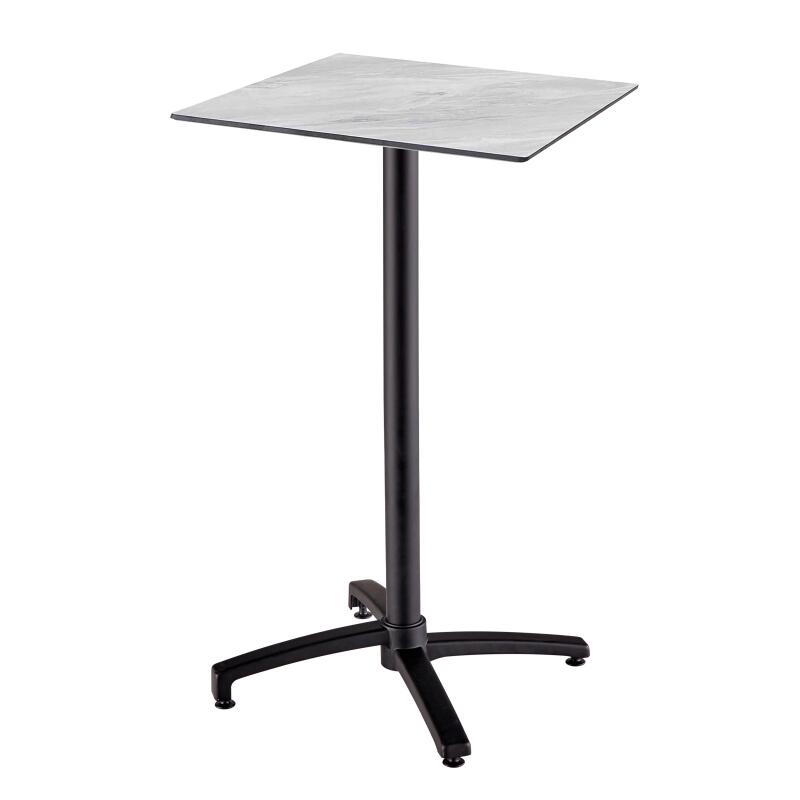 Table carré haute (60x60 cm) inclinable en HPL