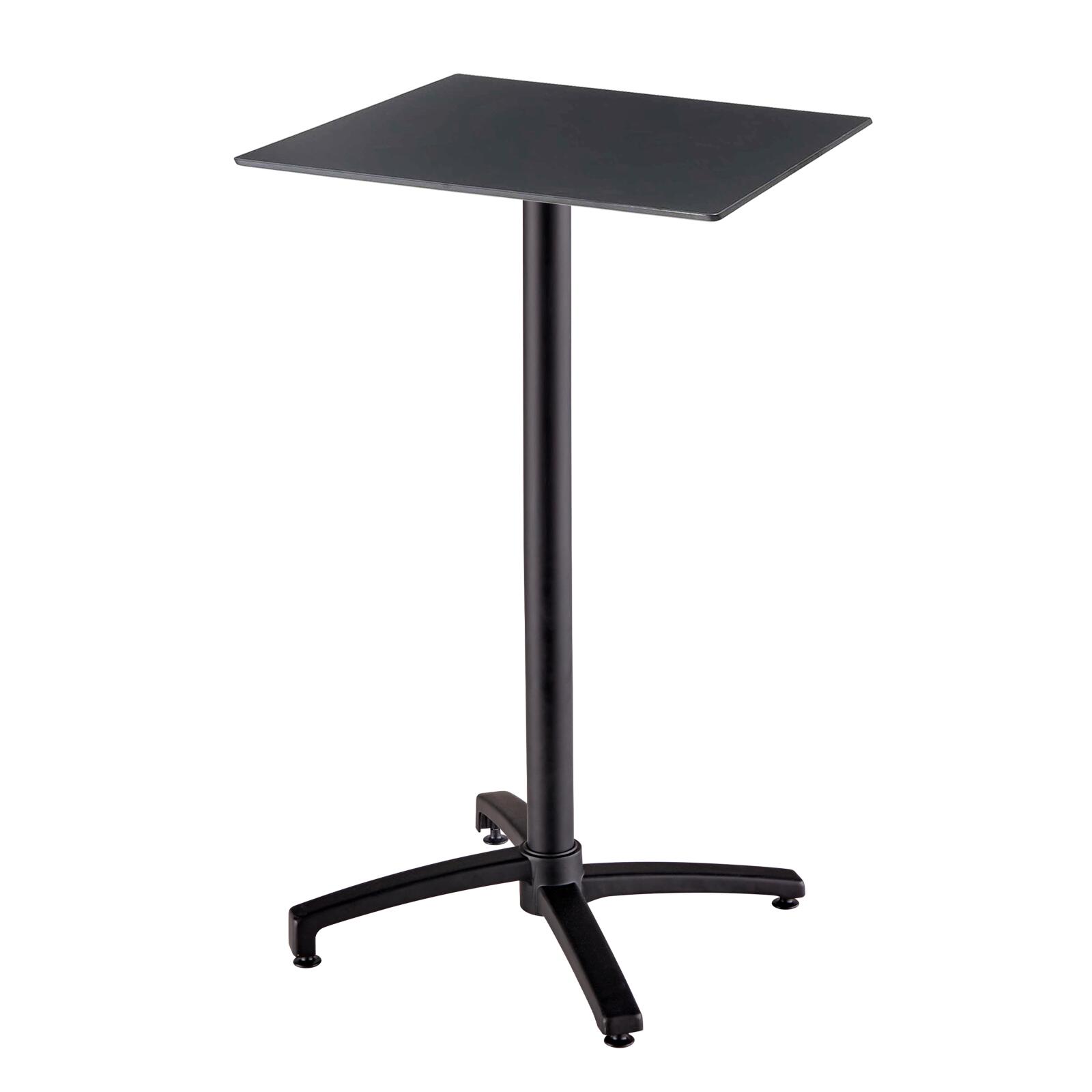 Table carré haute (60x60 cm) inclinable en HPL