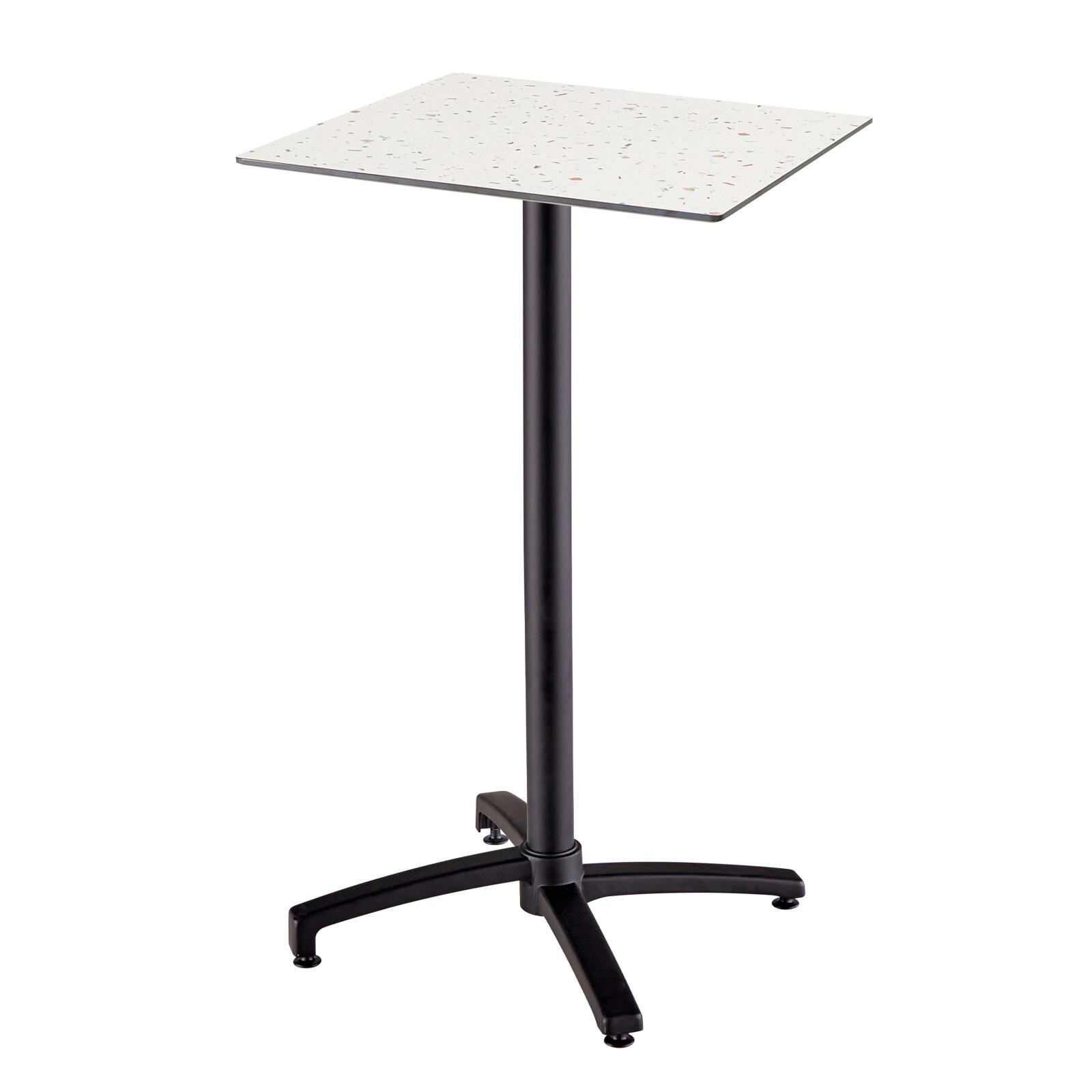 Table carré haute (60x60 cm) inclinable en HPL