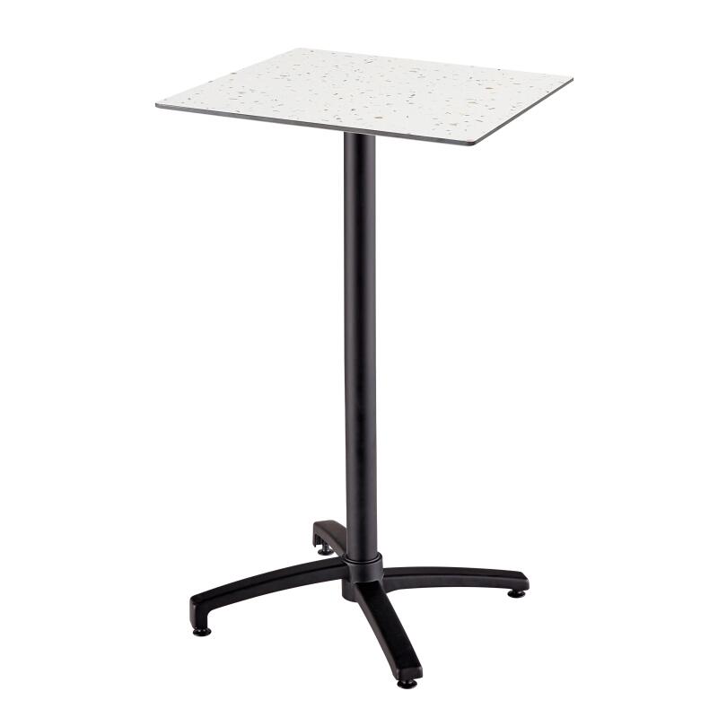 Table carré haute (60x60 cm) inclinable en HPL