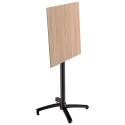 Table carré haute (60x60 cm) inclinable en HPL