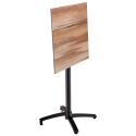 Table carré haute (60x60 cm) inclinable en HPL