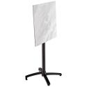 Table carré haute (60x60 cm) inclinable en HPL