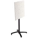 Table carré haute (60x60 cm) inclinable en HPL
