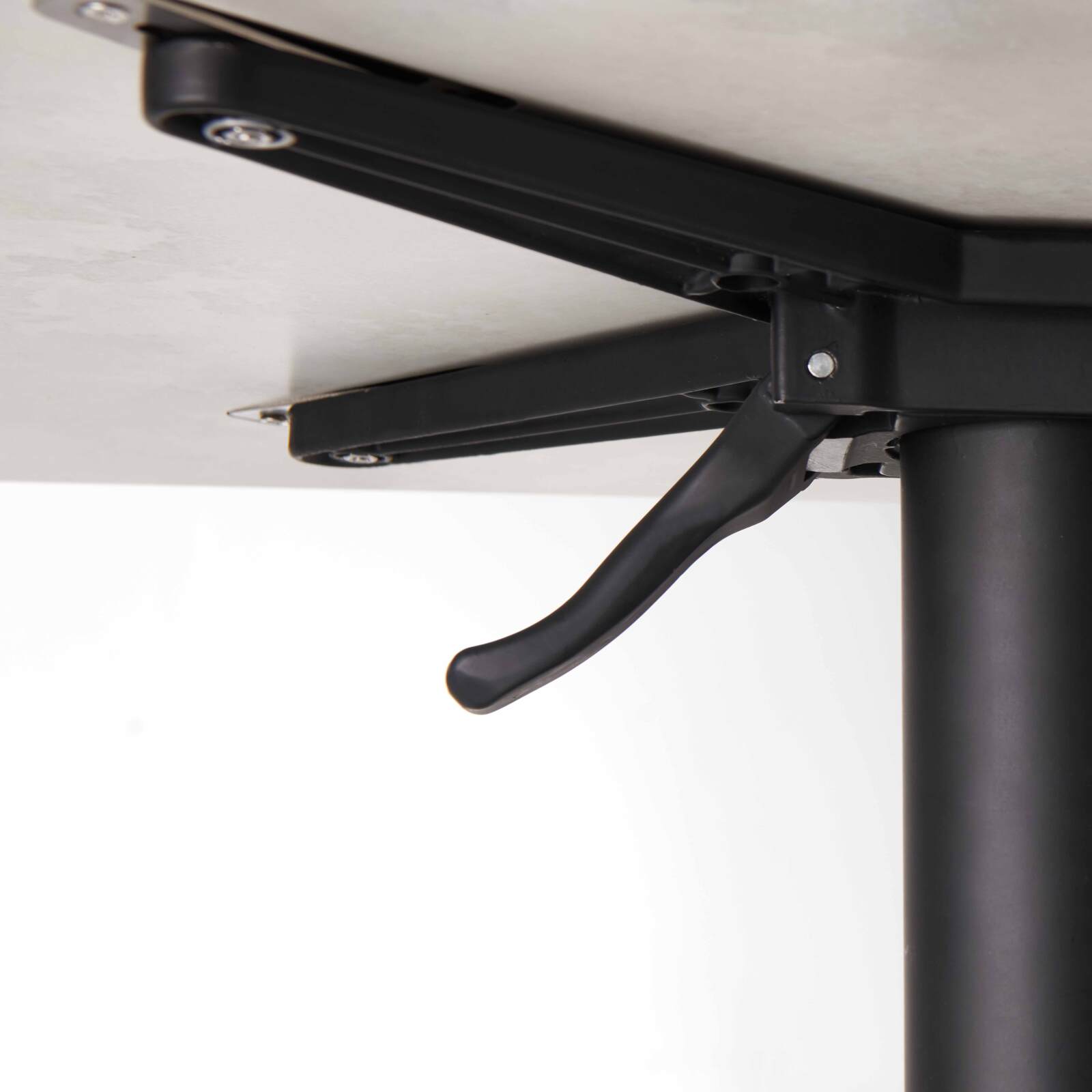 Table carré haute (60x60 cm) inclinable en HPL