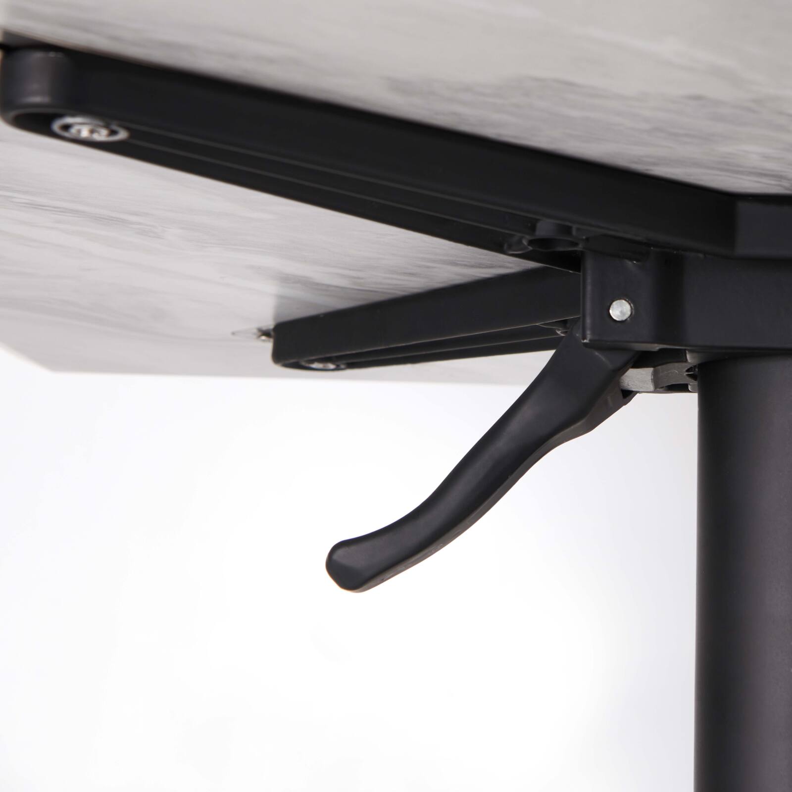 Table carré haute (60x60 cm) inclinable en HPL