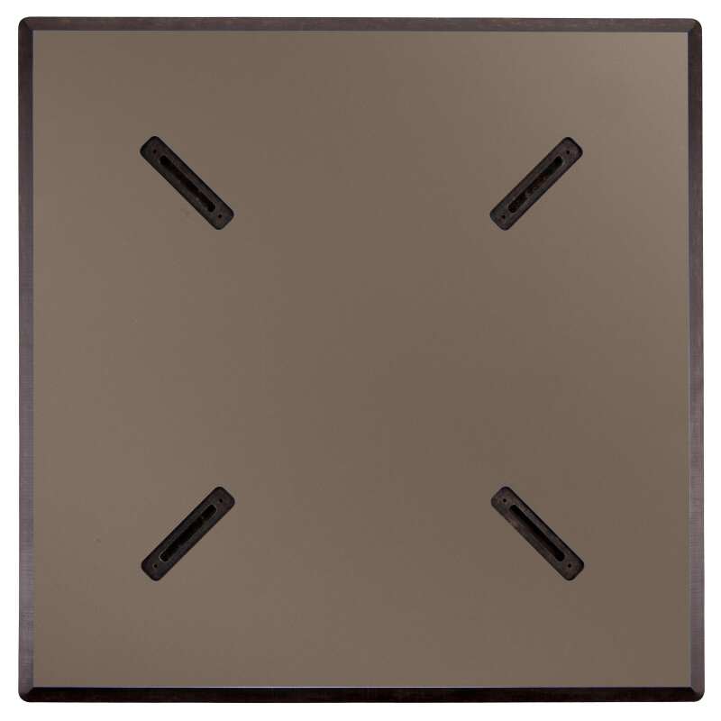 Table carré (60x60 cm) inclinable en HPL avec pied blanc (5/6)