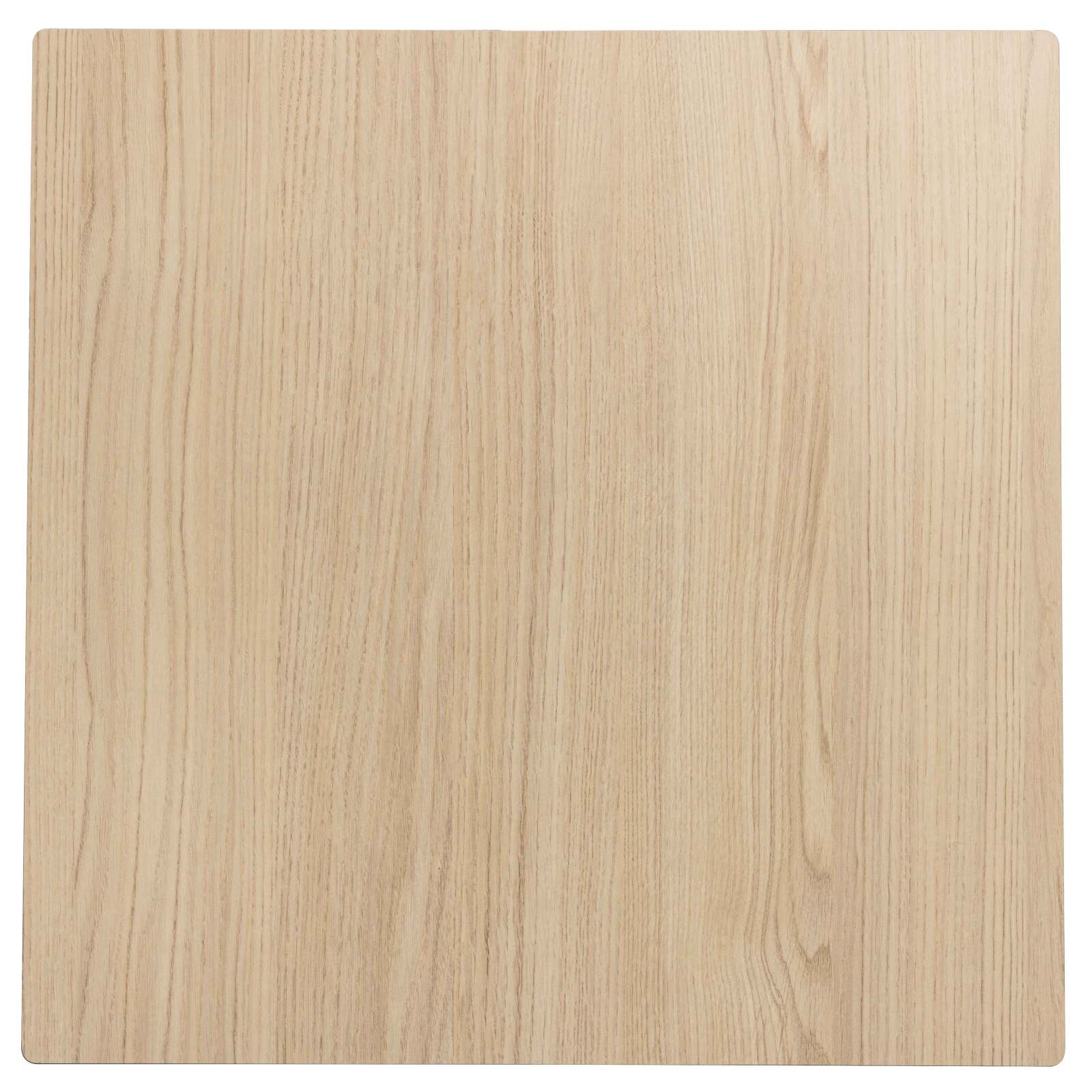 Table carré (60x60 cm) inclinable en HPL avec pied blanc