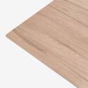 Table carré (60x60 cm) inclinable en HPL avec pied blanc