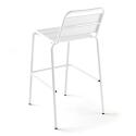 Chaise haute en métal
