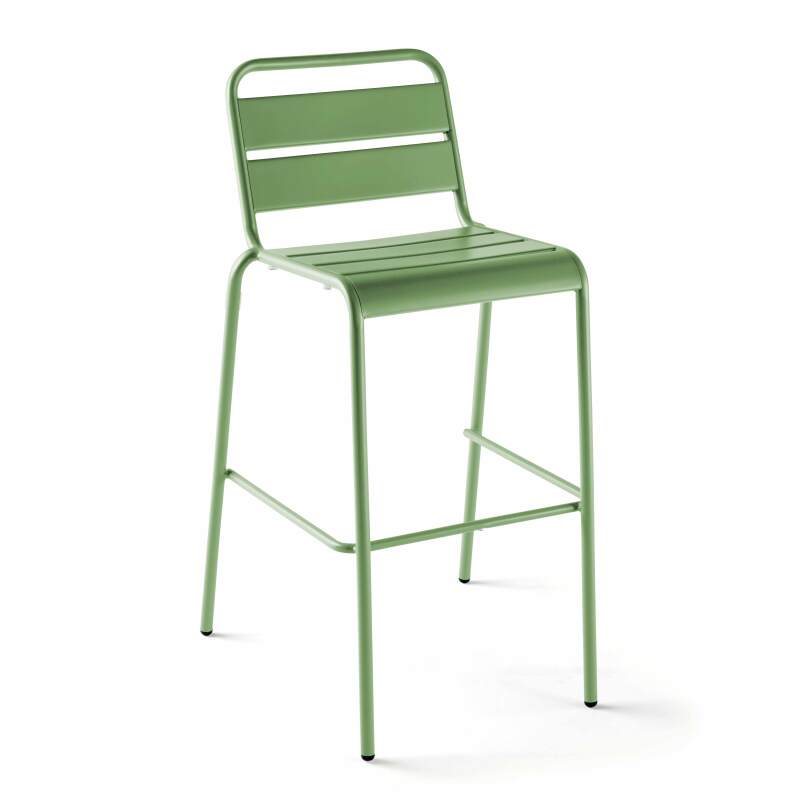 Chaise haute en métal