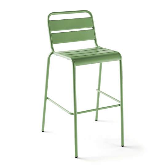 Chaise haute en métal