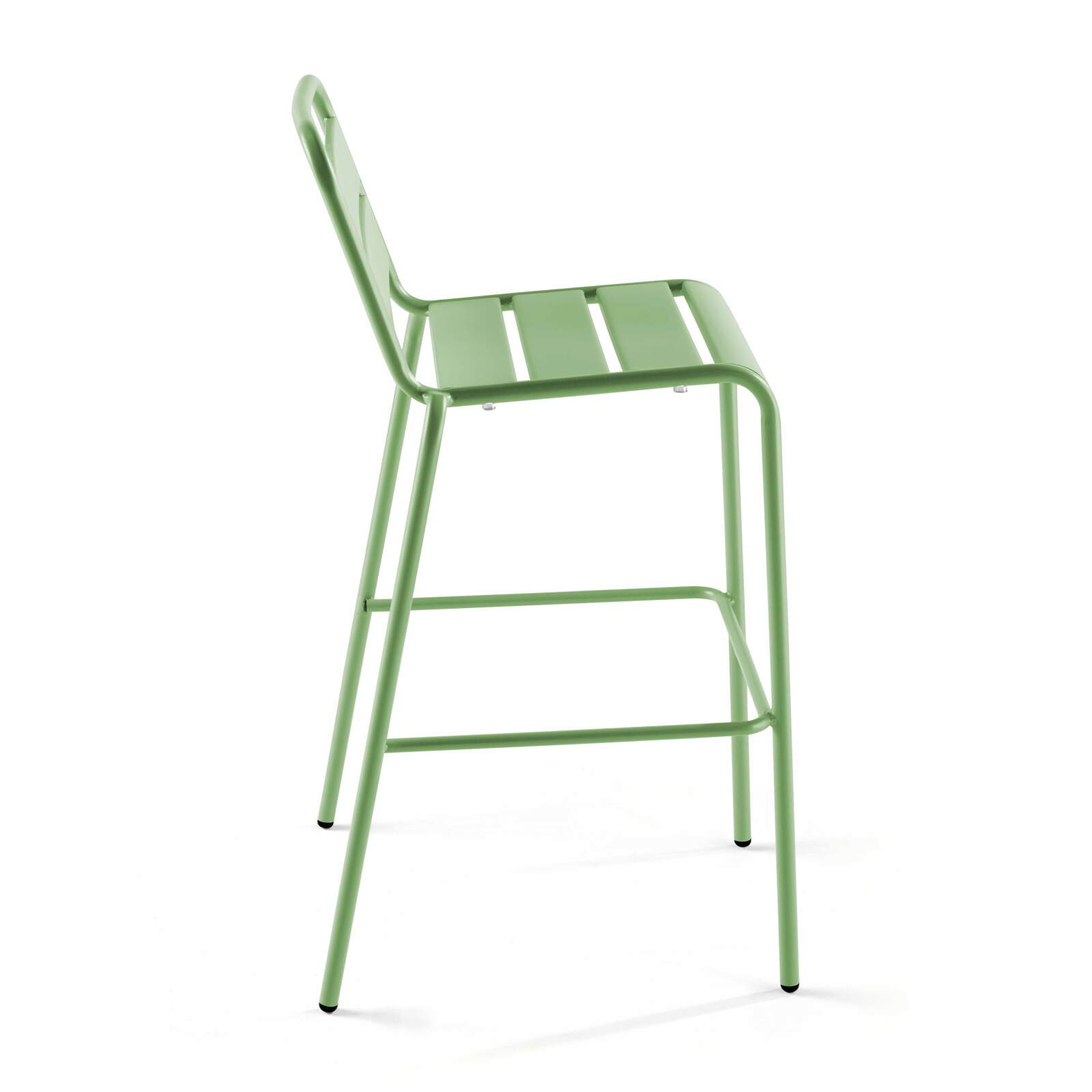 Chaise haute en métal