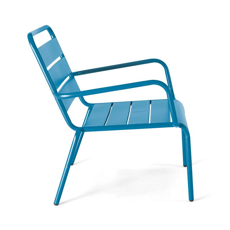 Fauteuil de terrasse bas en métal (3/7)