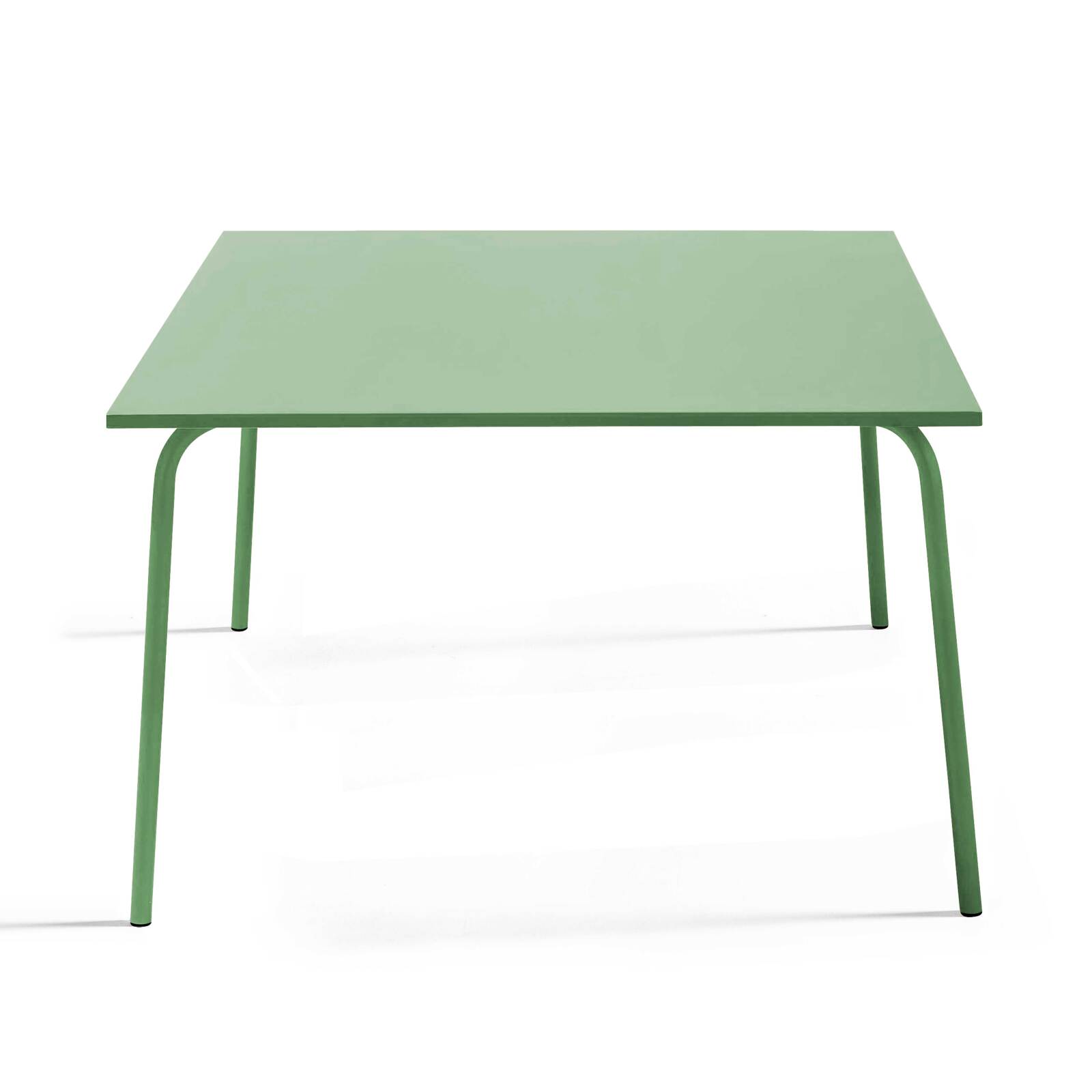 Table carrée en métal (120 cm) - 8 places