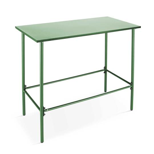 Table haute rectangulaire 120 x 60 cm acier thermolaqué | Mobeventpro
