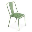 Ensemble table rectangulaire 180 cm et 8 chaises style bistrot