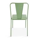 Ensemble table rectangulaire 180 cm et 8 chaises style bistrot