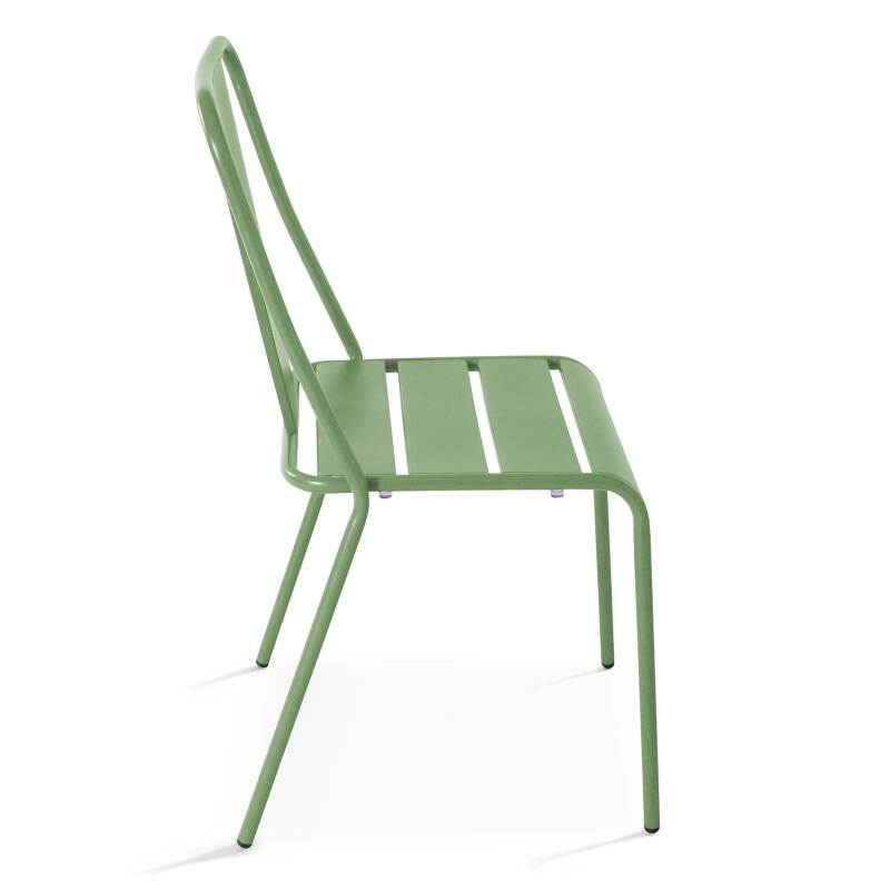 Ensemble table rectangulaire 180 cm et 8 chaises style bistrot