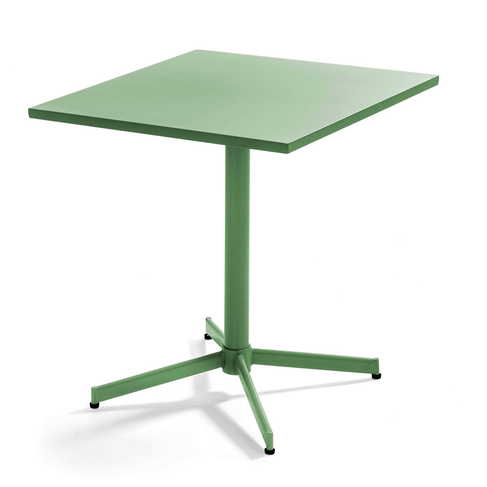 Table carrée en métal (70 cm) avec plateau rabattable - 4 places Table carrée en métal (70 cm) avec plateau rabattable - 4 places