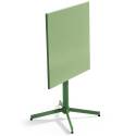 Table carrée en métal (70 cm) avec plateau rabattable - 4 places