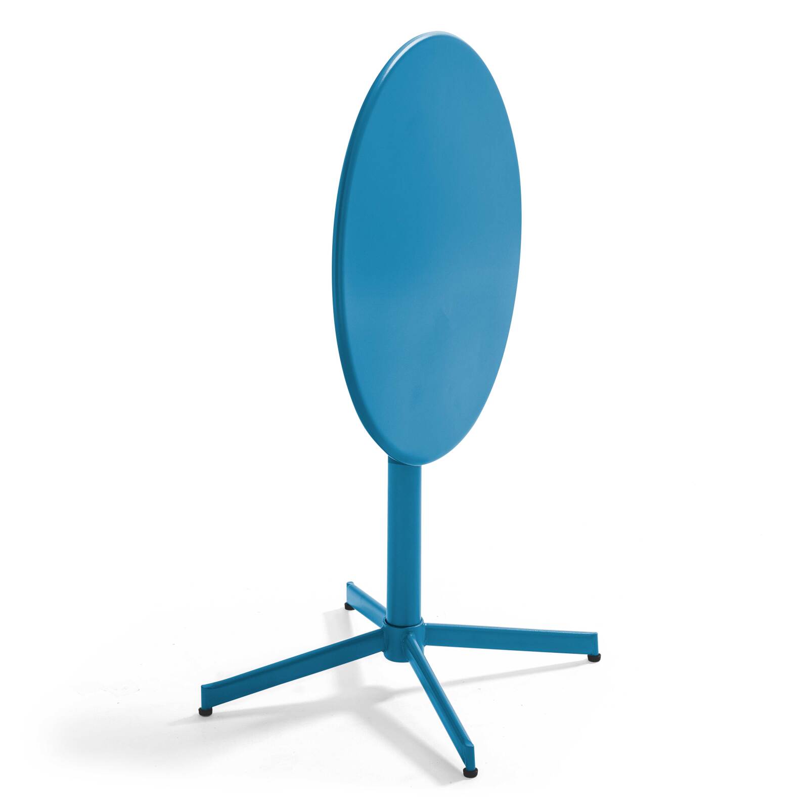 Table ronde en métal (⌀70 cm) avec plateau rabattable - 4 places Table ronde en métal (⌀70 cm) avec plateau rabattable - 4 places