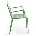 Ensemble table carrée (70x70 cm) + 4 chaises en métal