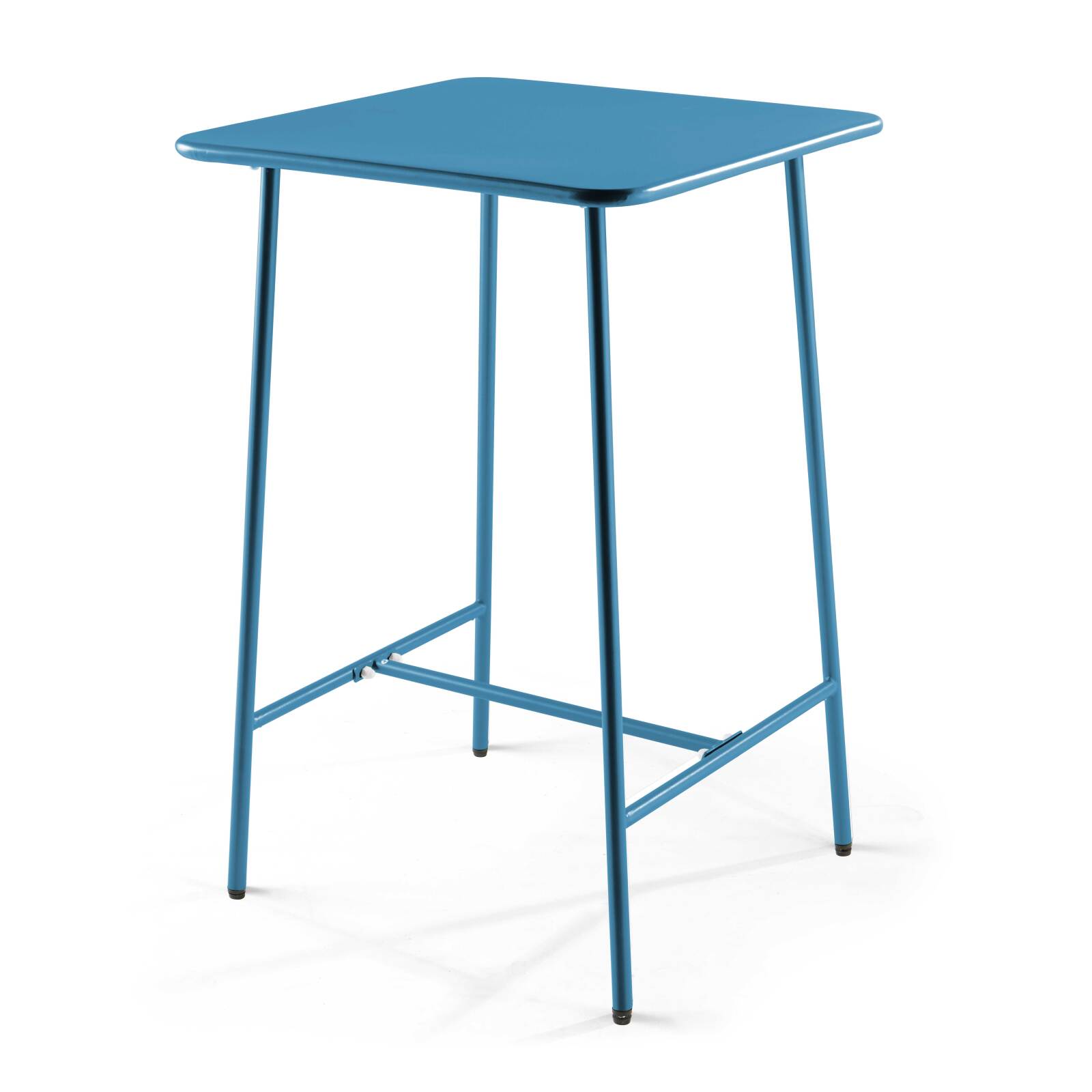 Ensemble table haute (70 cm) + 2 chaises en métal
