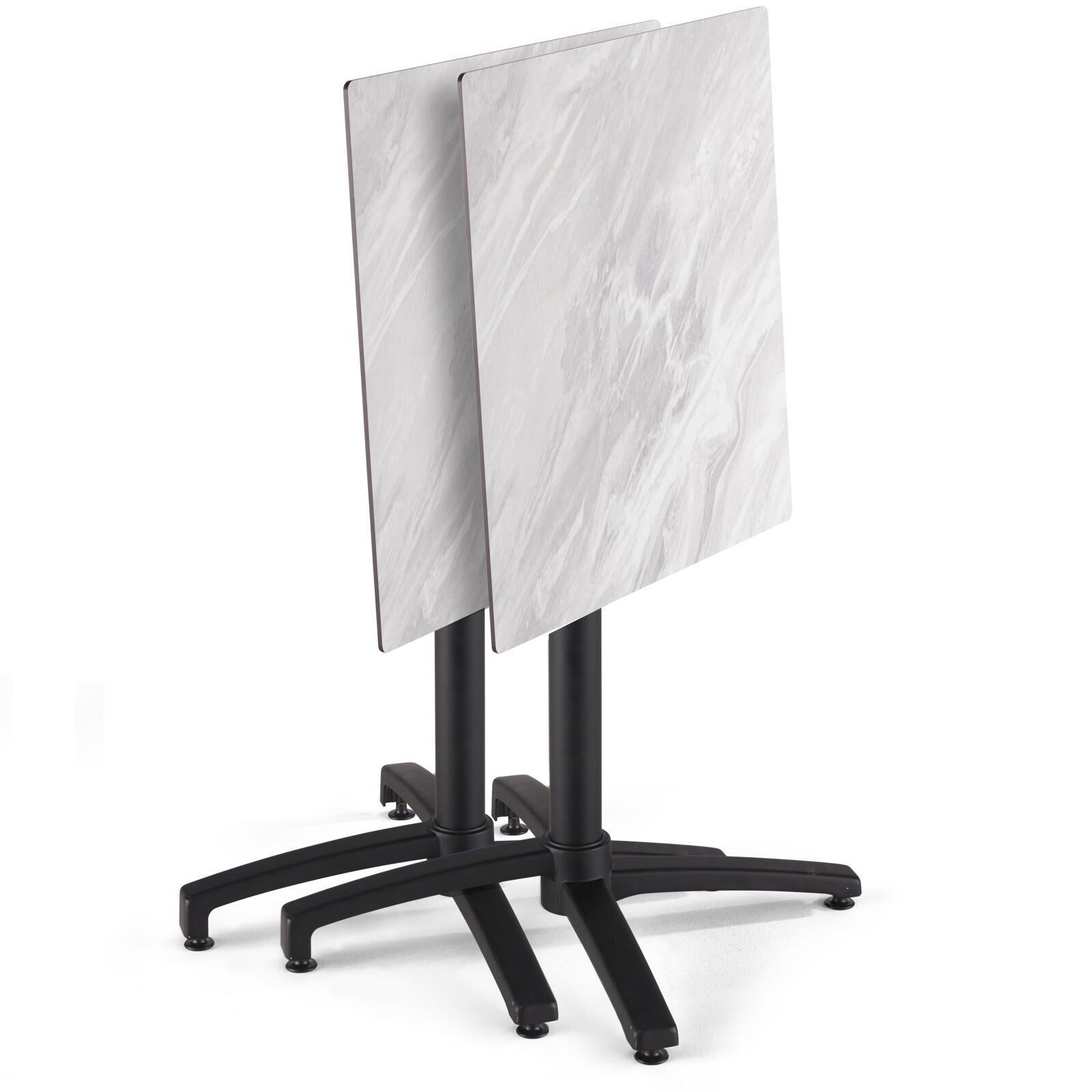 Table carré (60x60 cm) inclinable en HPL