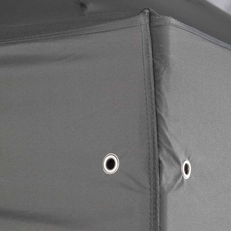 Mur plein gris 3x2m 520g/m² - M2