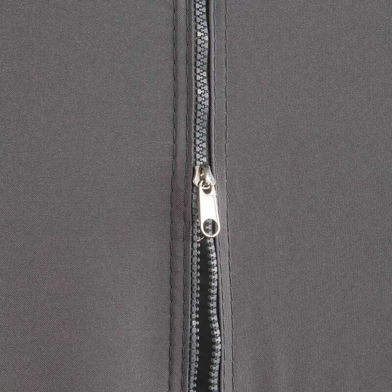 Mur porte zippable gris 3m 480g/m² - M2