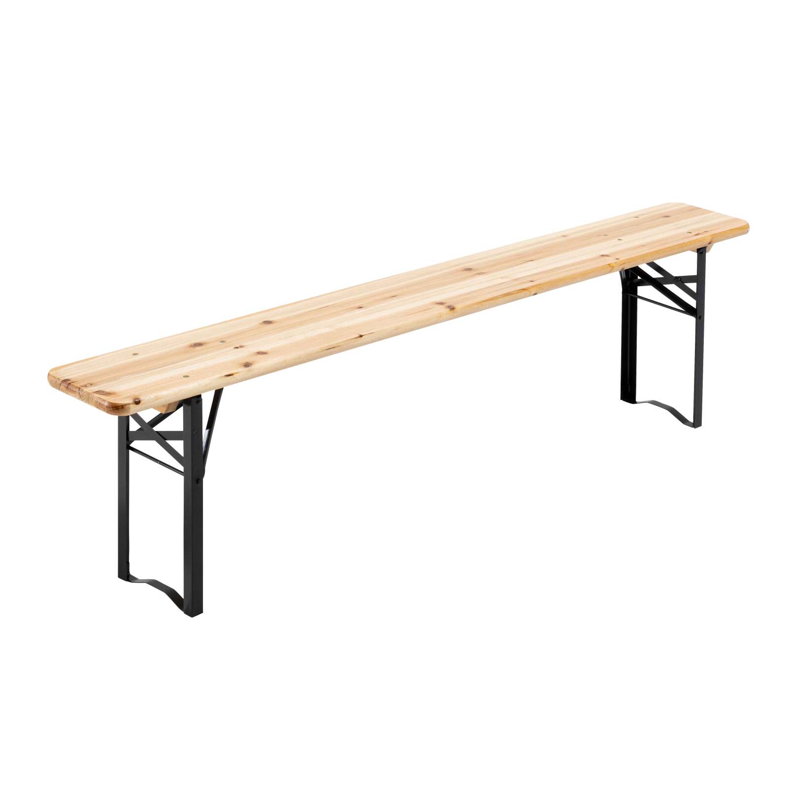 5 Tables pliantes 180x80x76cm + 10 bancs pliants bois