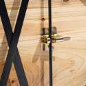 Lot de 10 tables de brasserie pliantes + 20 bancs bois et acier
