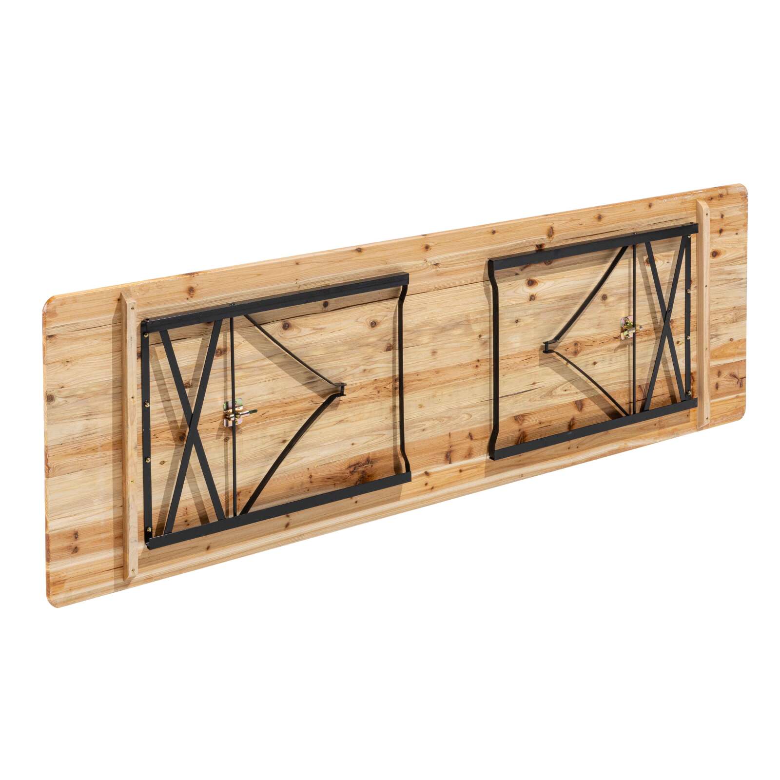 Set brasserie tables et bancs 220 cm - lot de 10