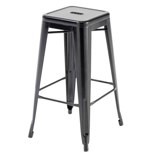 Tabouret industriel en métal mat