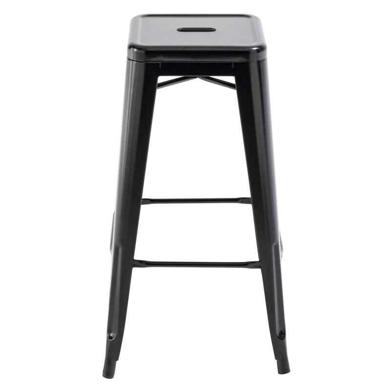 Tabouret industriel en métal mat