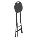 Lot de 10 tabourets hauts pliants noirs