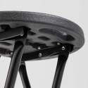 Lot de 10 tabourets hauts pliants noirs