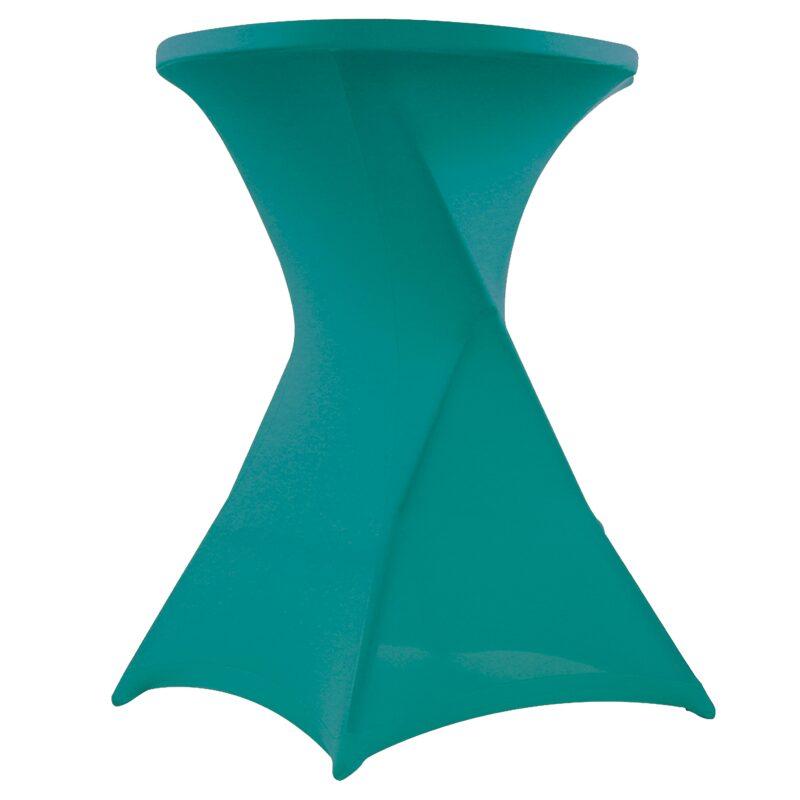 Housse turquoise pour mange debout 110x80 cm
