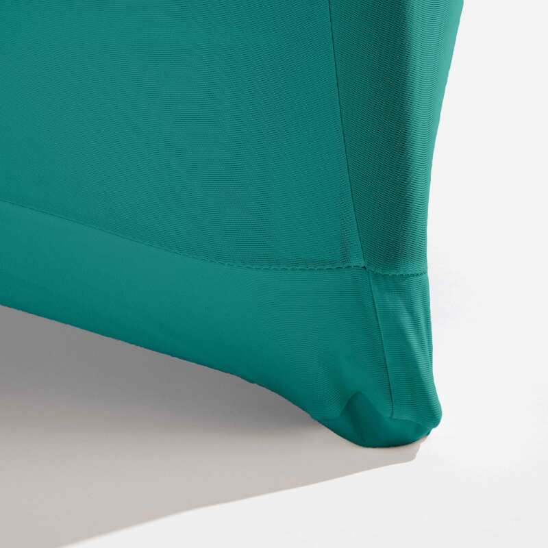 Housse turquoise pour mange debout 110x80 cm