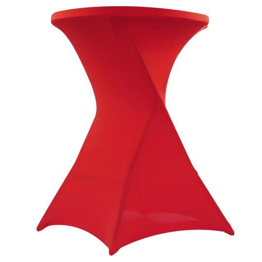 Housse rouge clair pour mange debout 110x80 cm