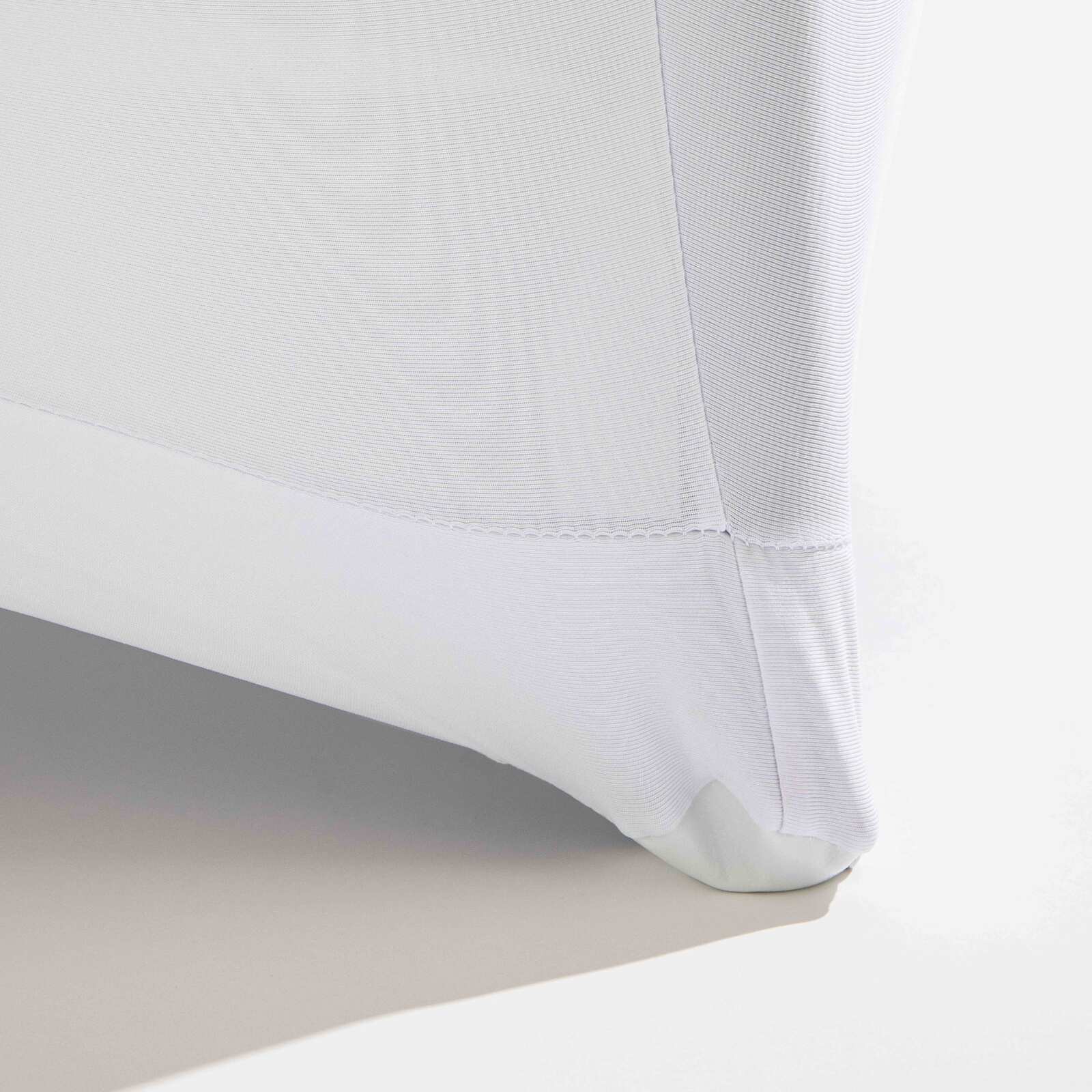 Housse de mange-debout carré blanche 70x70x110 cm