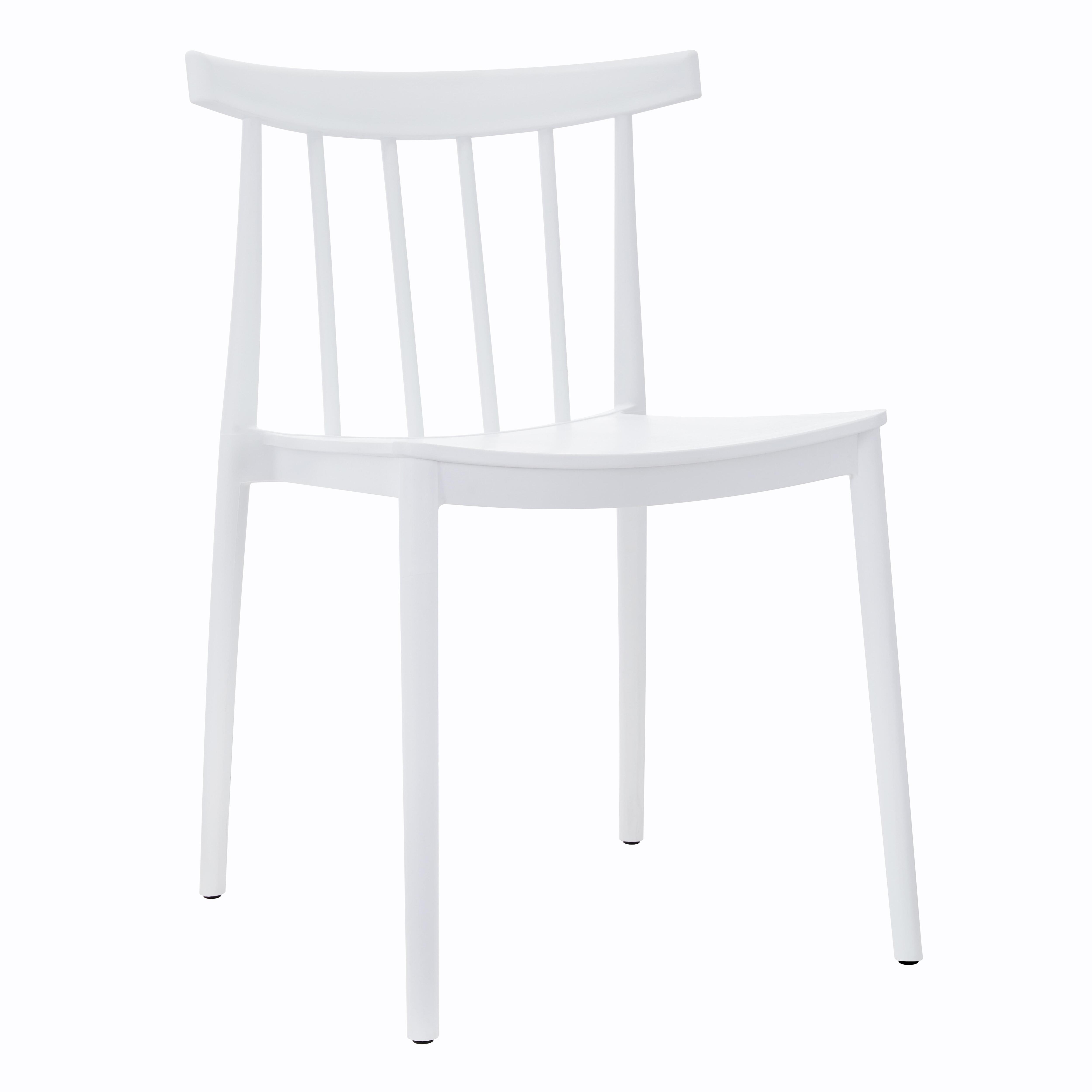 Chaise de terrasse de restaurant en plastique ajourée