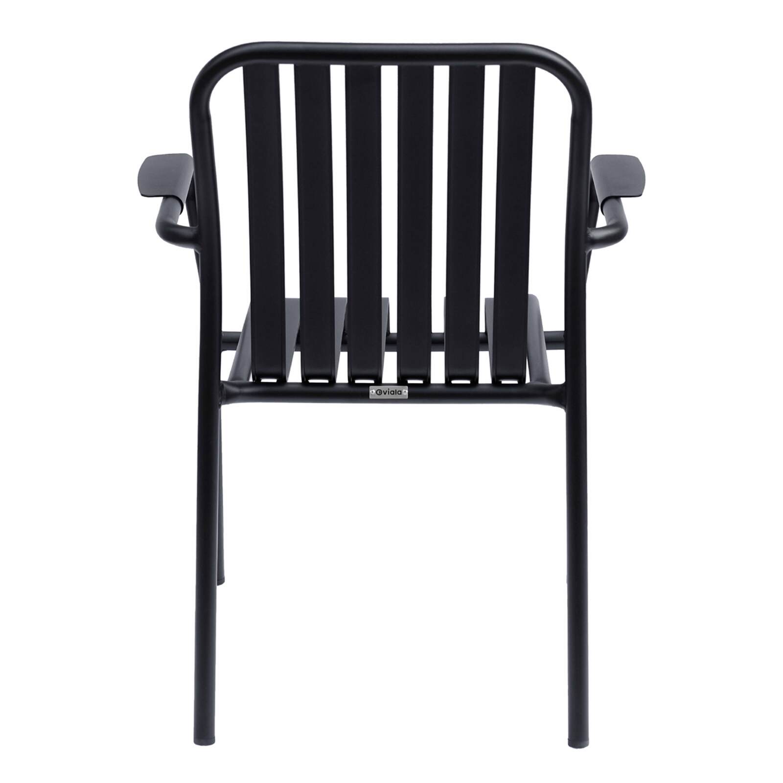 Chaise de terrasse avec accoudoirs en aluminium