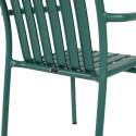 Chaise de terrasse avec accoudoirs en aluminium