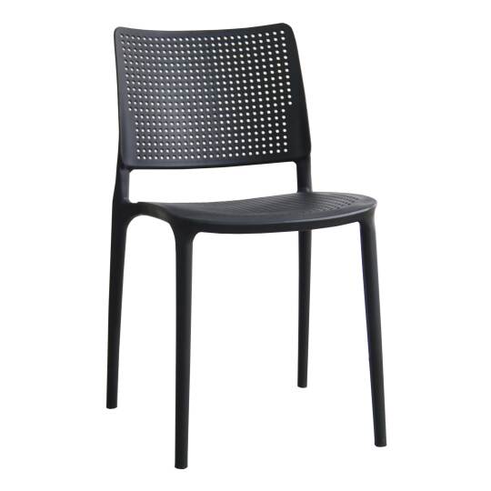 Chaise de terrasse ajourée en plastique
