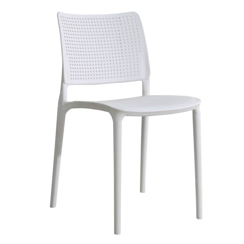 Chaise de terrasse ajourée en plastique